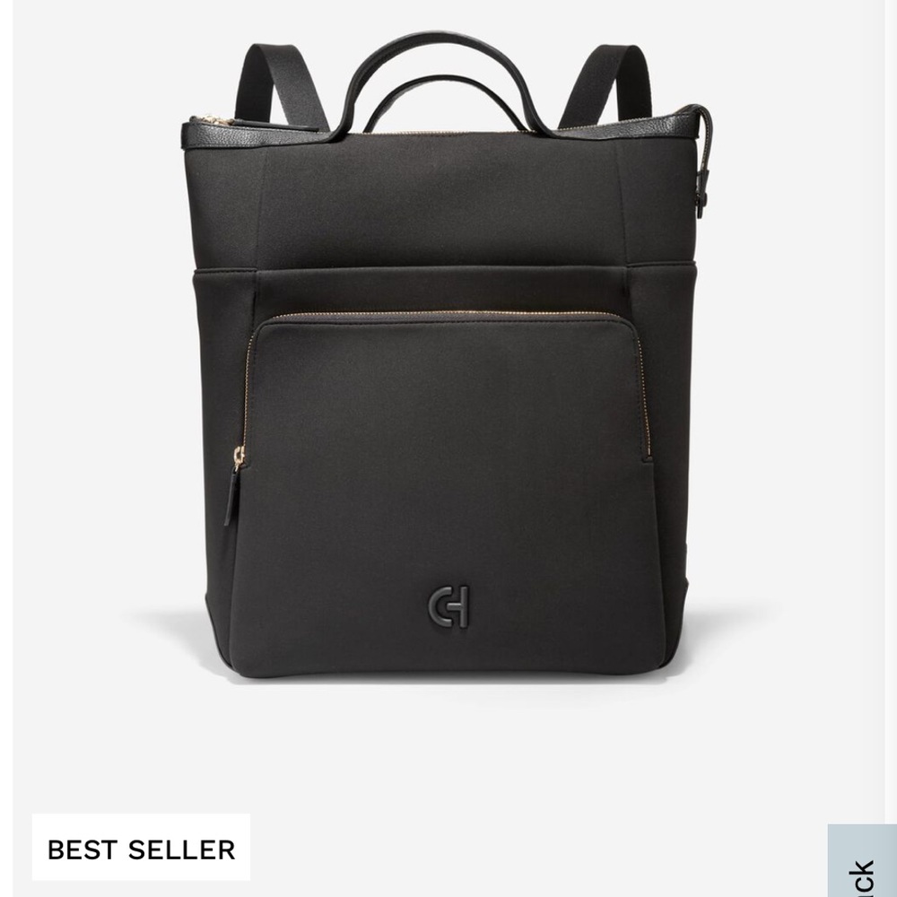 Cole Haan Grand Ambition Neoprene Backpack with Leather Accents - EUC